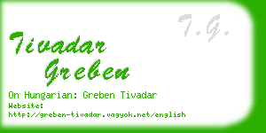 tivadar greben business card
